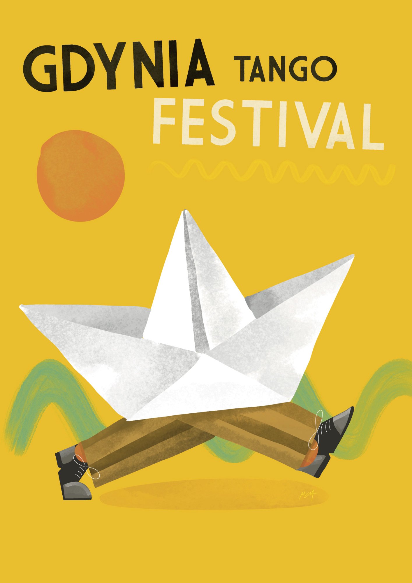 Gdynia Tango Festival 2024 Poster Plakat by MENA Studio